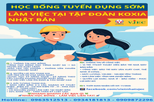 VJEC GIỚI THIỆU CHƯƠNG TRÌNH HỌC BỔNG TUYỂN DỤNG SỚM - CƠ HỘI VÀNG LÀM VIỆC TẠI TẬP ĐOÀN BÁN DẪN KIOXIA (NHẬT BẢN)