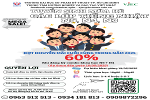 Ưu đãi học bổng tiếng Nhật lên đến 60% – Cơ hội cuối cùng trong năm 2025!