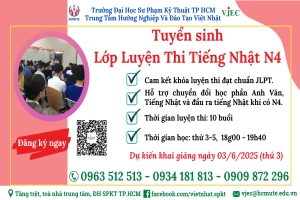 THÔNG TIN LỚP ÔN THI JLPT N4 CHUẨN BỊ CHO KỲ THI THÁNG 7/2025