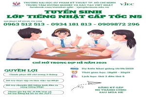 THÔNG TIN VỀ LỚP HỌC TIẾNG NHẬT CẤP TỐC MỚI