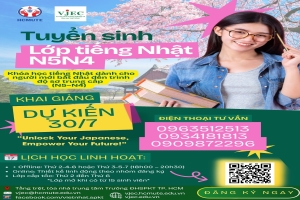 TUYỂN SINH LỚP N5N4 COMBO – KHƠI NGUỒN THÀNH CÔNG CÙNG VJEC