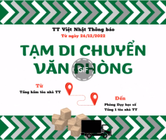 📣 THÔNG BÁO CHUYỂN DỜI VĂN PHÒNG TẠM THỜI 📣